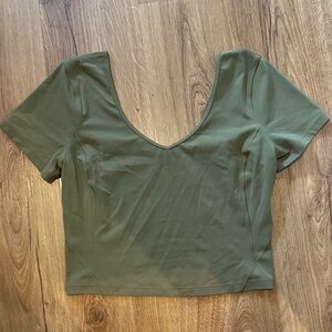 Lululemon align t-shirt bronze green 10 excellent used condition